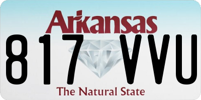 AR license plate 817VVU