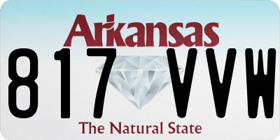 AR license plate 817VVW