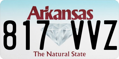 AR license plate 817VVZ
