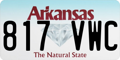 AR license plate 817VWC