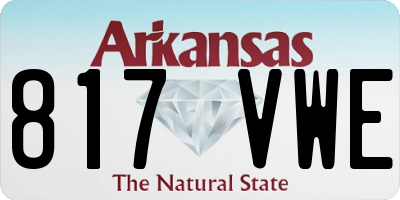 AR license plate 817VWE