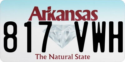 AR license plate 817VWH