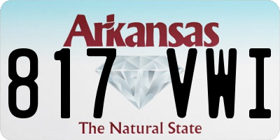 AR license plate 817VWI