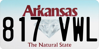 AR license plate 817VWL