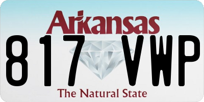 AR license plate 817VWP