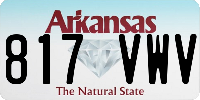 AR license plate 817VWV