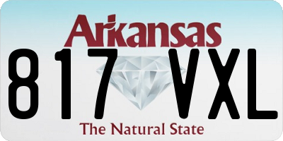 AR license plate 817VXL