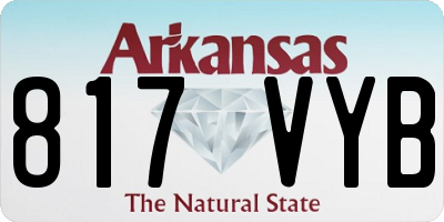 AR license plate 817VYB