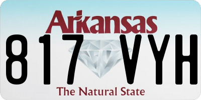 AR license plate 817VYH