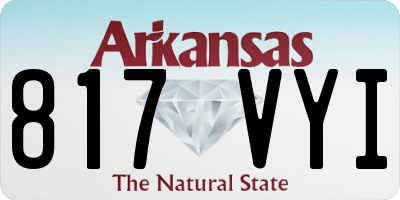 AR license plate 817VYI