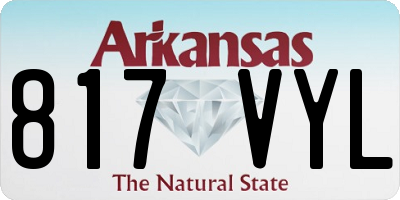 AR license plate 817VYL