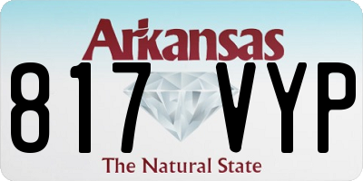 AR license plate 817VYP