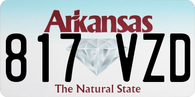 AR license plate 817VZD