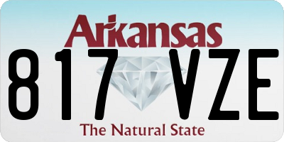 AR license plate 817VZE