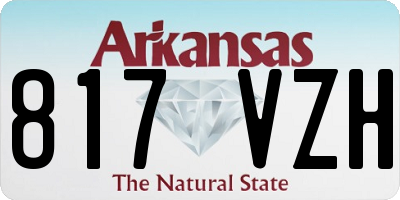 AR license plate 817VZH