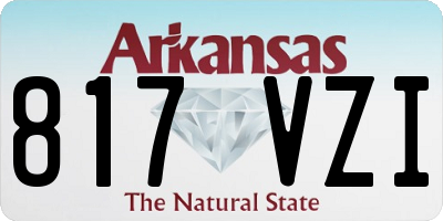 AR license plate 817VZI