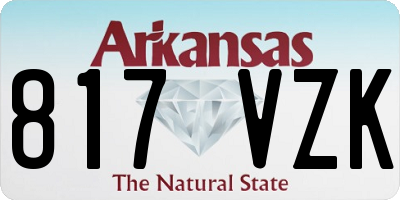 AR license plate 817VZK