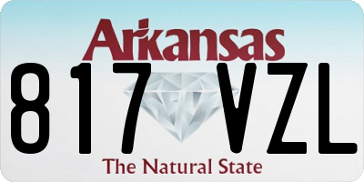 AR license plate 817VZL