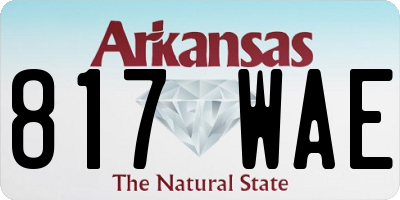 AR license plate 817WAE