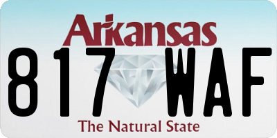 AR license plate 817WAF