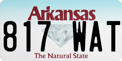 AR license plate 817WAT