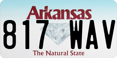 AR license plate 817WAV