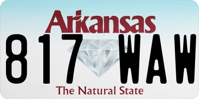 AR license plate 817WAW