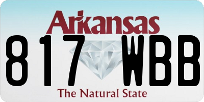 AR license plate 817WBB