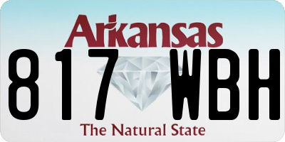 AR license plate 817WBH
