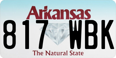 AR license plate 817WBK