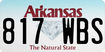 AR license plate 817WBS