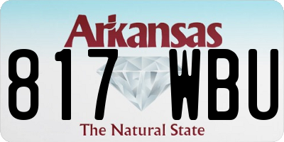 AR license plate 817WBU