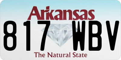 AR license plate 817WBV