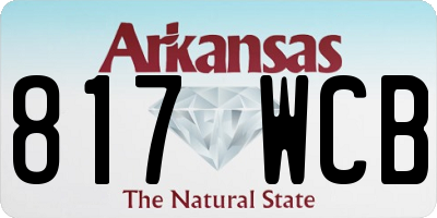 AR license plate 817WCB