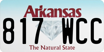 AR license plate 817WCC