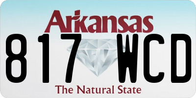 AR license plate 817WCD
