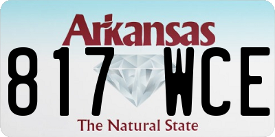AR license plate 817WCE