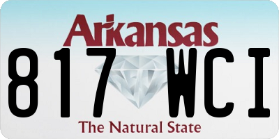AR license plate 817WCI