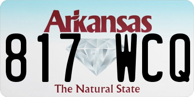 AR license plate 817WCQ