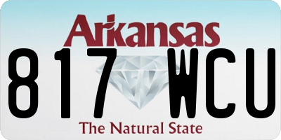 AR license plate 817WCU