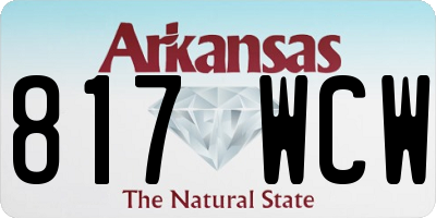 AR license plate 817WCW