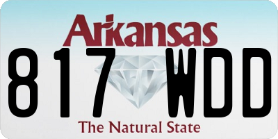 AR license plate 817WDD
