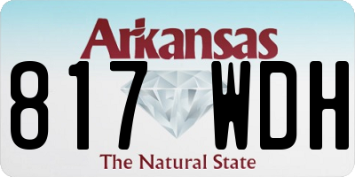AR license plate 817WDH