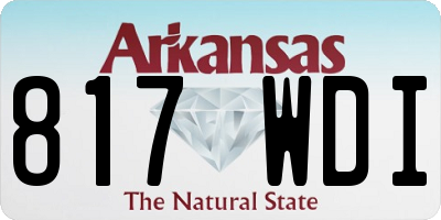 AR license plate 817WDI