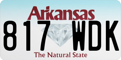 AR license plate 817WDK
