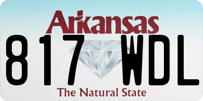 AR license plate 817WDL