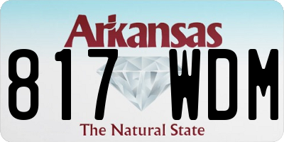 AR license plate 817WDM