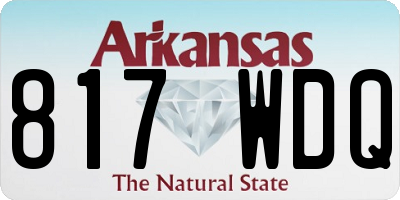 AR license plate 817WDQ