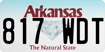 AR license plate 817WDT