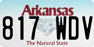 AR license plate 817WDV